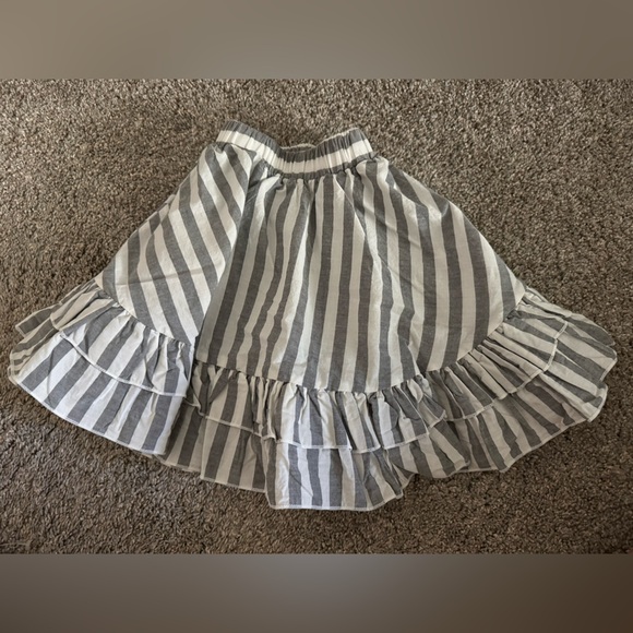 Bailey’s Blossom Striped Gray Skirt 6-9mo - Picture 1 of 3